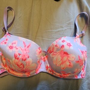 PINK by Victoria Secret, lilac floral lightly lined Bra